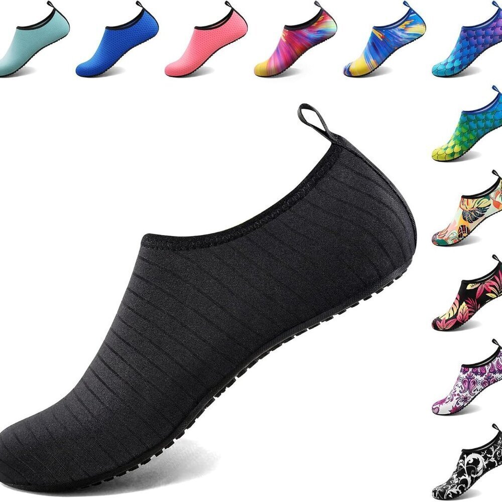 Water Shoes Women Men Aqua Socks Beach Pool River Slip-On Quick-Dry